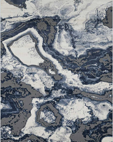 Ковер турецкий 37601A Regnum (Полипропилен, синий, серый)