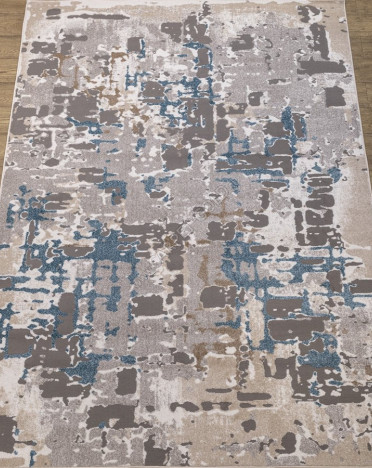 Ковер российский 32110-30156 Тач (Фризе, бежевый, серый, голубой)