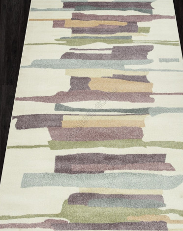 Ковер российский C047 IZUMRUD (Фризе, кремовый)