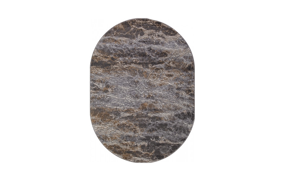 Ковер российский D777 BEIGE GRAY овальный - коллекция SERENITY